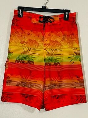 NWOT Tropical Print Swim Shorts